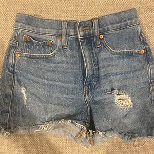 Madewell High Rise Denim Shorts